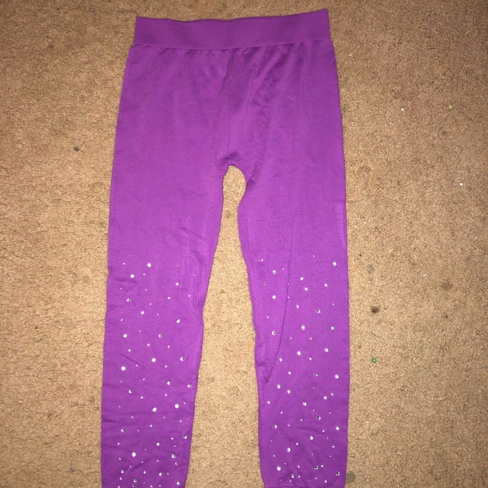 Purple leggings